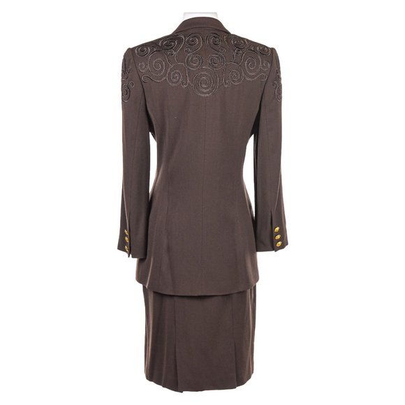 Escada by Margaretha Ley Blazers 38 Brown - Picture 4 of 6